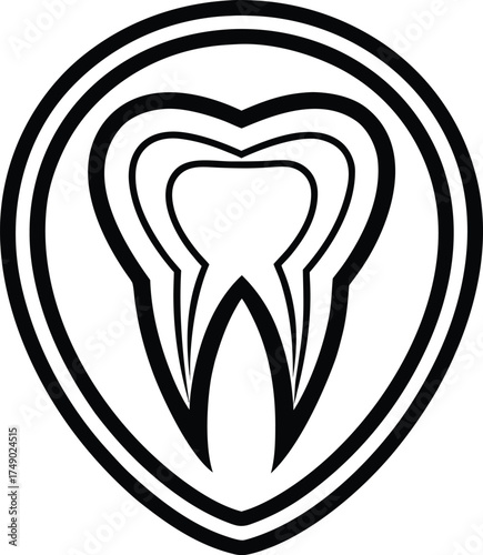 Dental logo vector design illustration