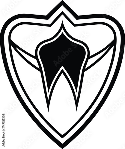 Dental logo vector design illustration