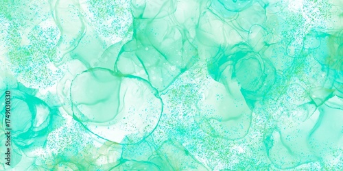 abstract blue background with bubbles pattern live liquid marble wallpaper canvas image surface background 