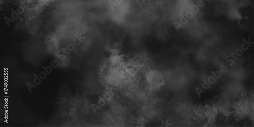 Smoky Noir Effects for Dark Backgrounds. Dark smoke cloud motion against a black night sky. Fog and smoky effect for photos and artworks. Modern and cloud paper texture design