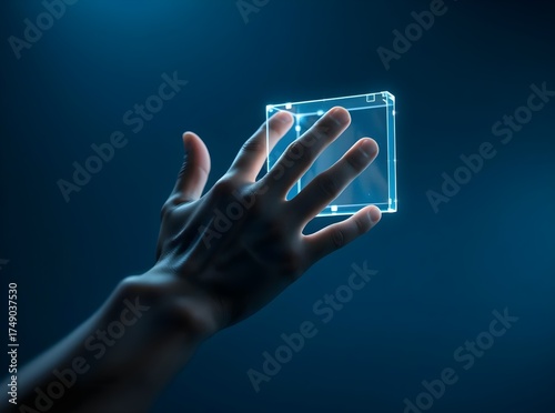 Wallpaper Mural Hand Interacting with Virtual Object Torontodigital.ca