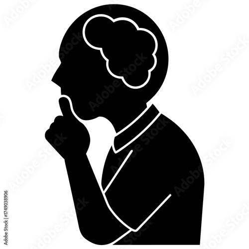 silhouette of a young man talking on the phone