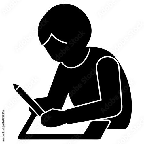 man working on laptop