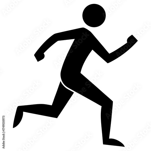 running man silhouette