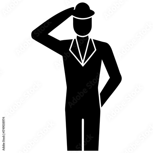 silhouette of a businessman