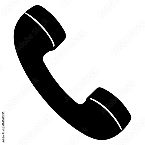 black telephone receiver