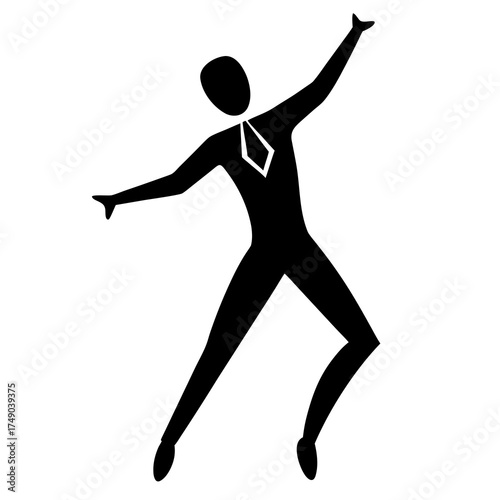 silhouette of a man jumping