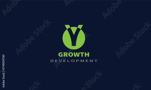 growth development logo idea, company logo