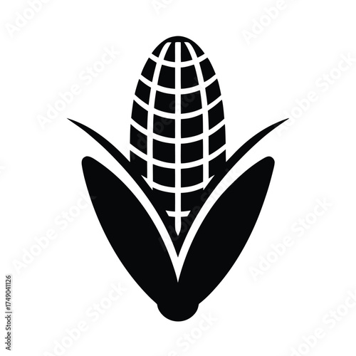 Corn Kernel Icon Vector Illustration