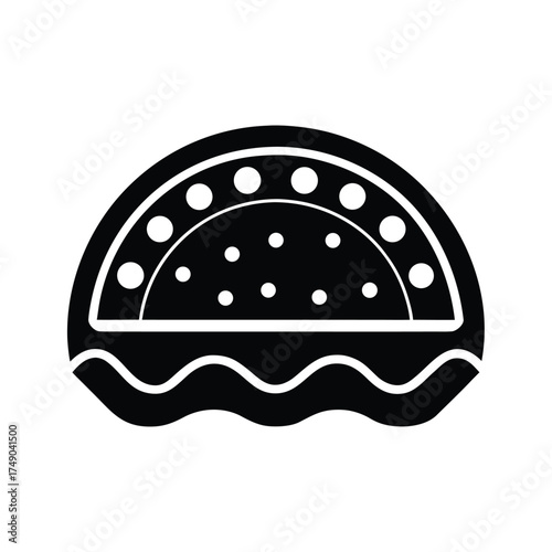 Tostada Icon Vector Illustration