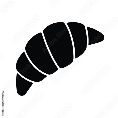 Croissant Pastry Icon Vector Illustration