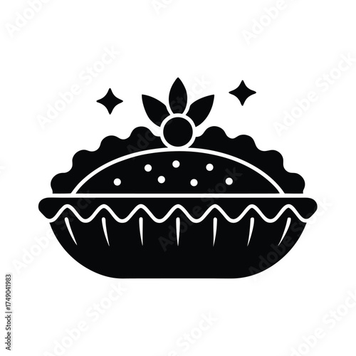 Tarte Tatin Icon Vector Illustration