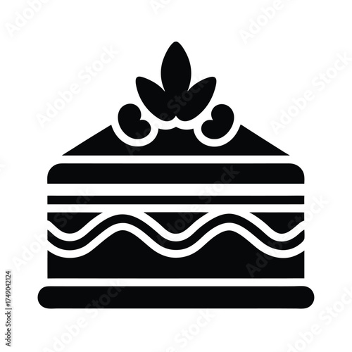 Opera Cake Icon Vector Illustration