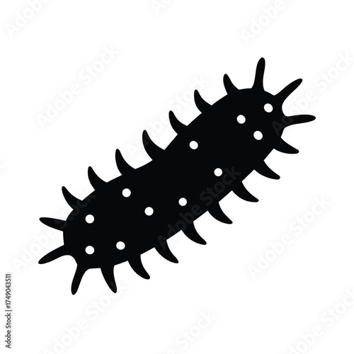 Sea Cucumber Icon Vector Illustration