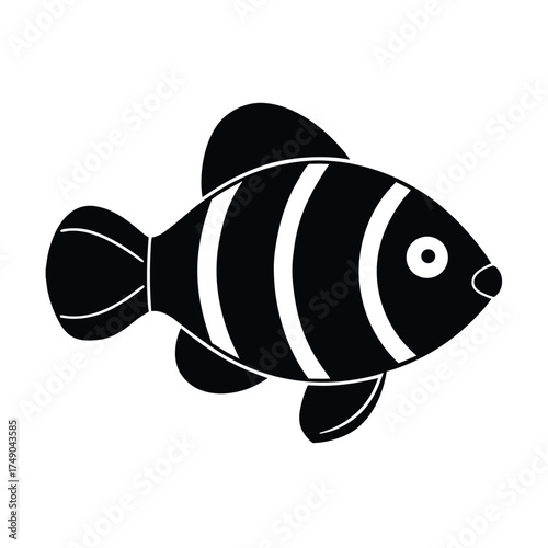 Clownfish Icon Vector Illustration