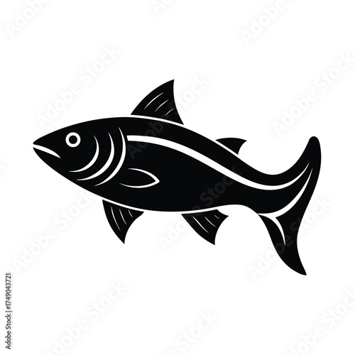 Salmon Fish Icon Vector Illustration