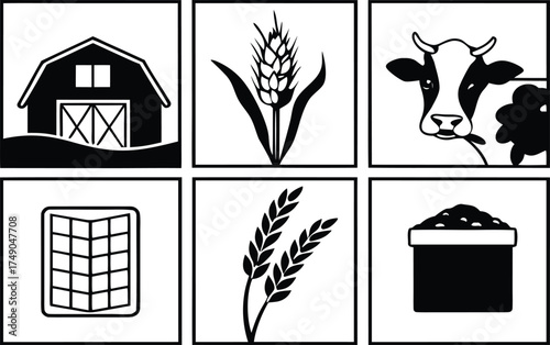 farm animals vector illustration