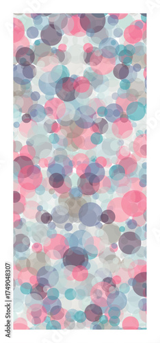 Multicolor postcard. Colorful vector background with circles. Splash effect banner. Holiday dotted abstract illustration with blurred drops of rain. Pattern for web page, banner, poster, card.