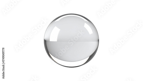 Glass sphere with internal reflection