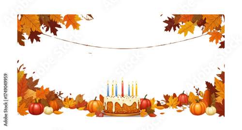 autumn leaves border