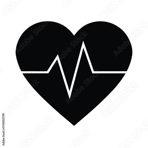 Heartbeat Icon Vector Illustration