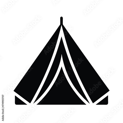 Tent Icon Vector Illustration