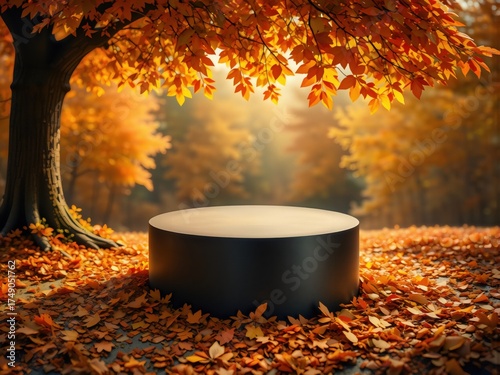 Wallpaper Mural 
keyword: autumn, forest, tree, leaves, fall, sunlight, nature, orange, yellow, red, foliage, gro Torontodigital.ca