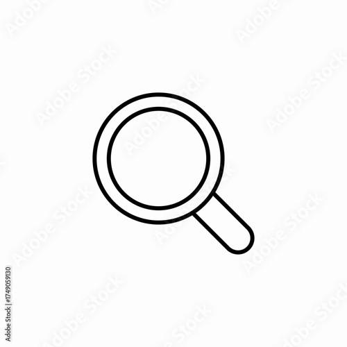 magnifying glass search icon sign vector