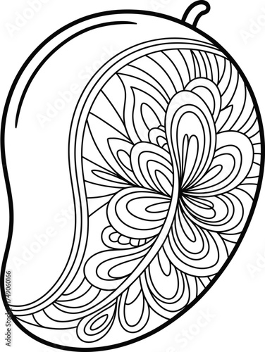 Mango mandala design