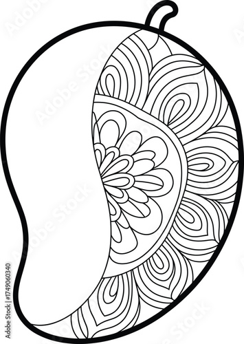 Mango on a white background vector