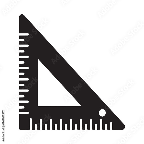 Angle Ruler Geometry Measuring Tool Icon