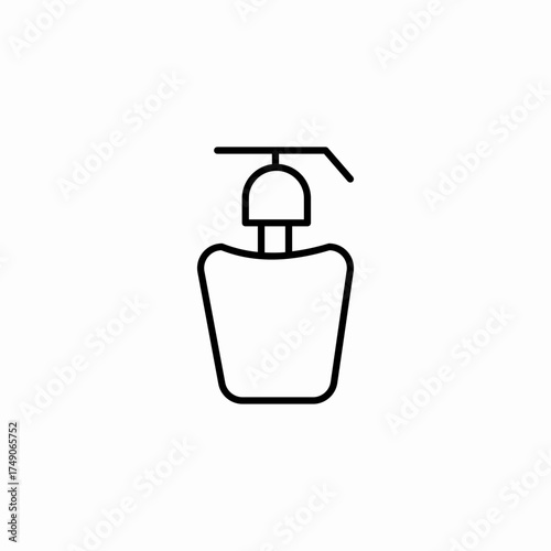 liquid soap dispenser icon sign vector