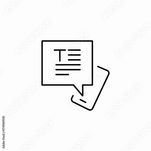 text message phone icon sign vector