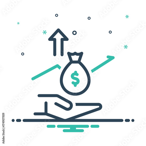 Mix icon for monetary easing