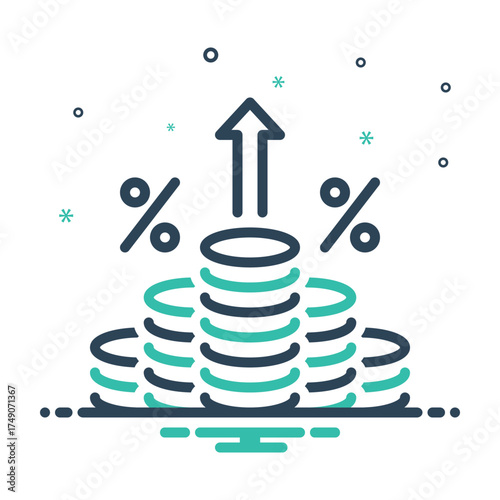 Mix icon for rising costs