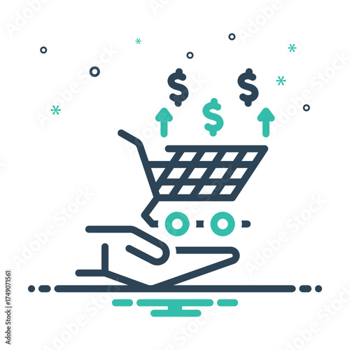Mix icon for consumer spending