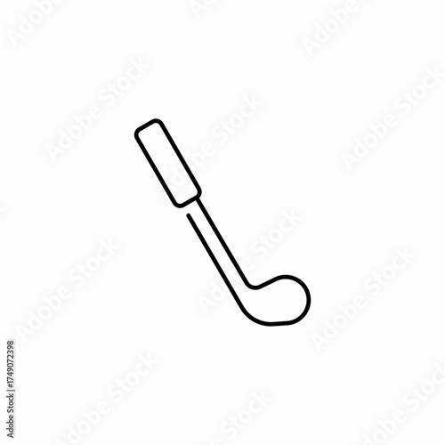 single golf club icon sign vector