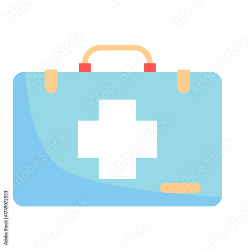 First Aid Kit Icon for Medical Emergency Illustration