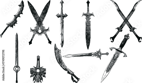 Swords Silhouette