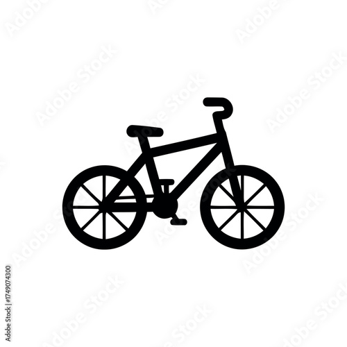 Bicycle icon isolated on white background