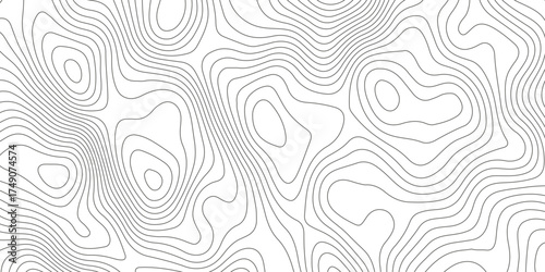 Topographic map background with geographic grid for hiking and mountain sport. luxury topographic wavy pattern and geographic grid map design. paper texture Imitation of a geographical map shade.