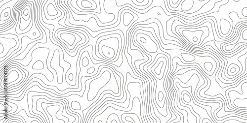 Topographic map background with geographic grid for hiking and mountain sport. luxury topographic wavy pattern and geographic grid map design. paper texture Imitation of a geographical map shade.