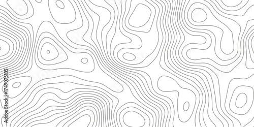 Topographic map background with geographic grid for hiking and mountain sport. luxury topographic wavy pattern and geographic grid map design. paper texture Imitation of a geographical map shade.