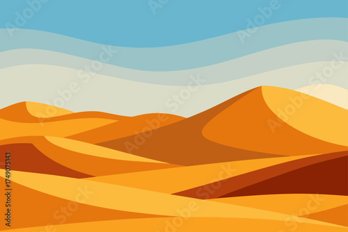 desert landscape collage sand dunes