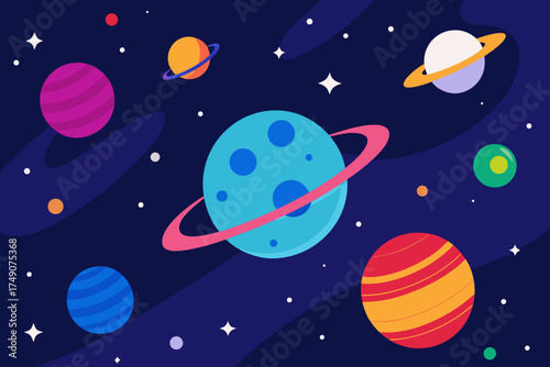 space galaxy collage stars planets