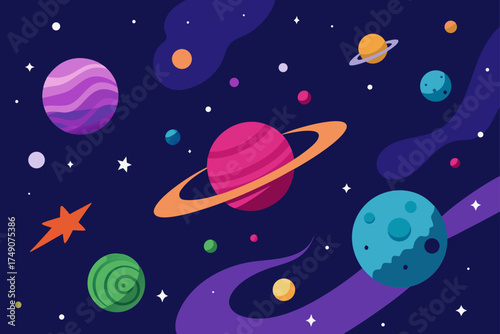 space galaxy nebula stars collage