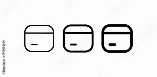 airpods case icon icon sign vector