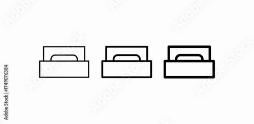 bed sleep rest icon sign vector