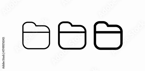 digital folder document icon sign vector