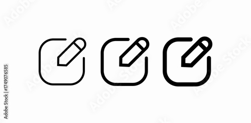 edit write pencil icon sign vector